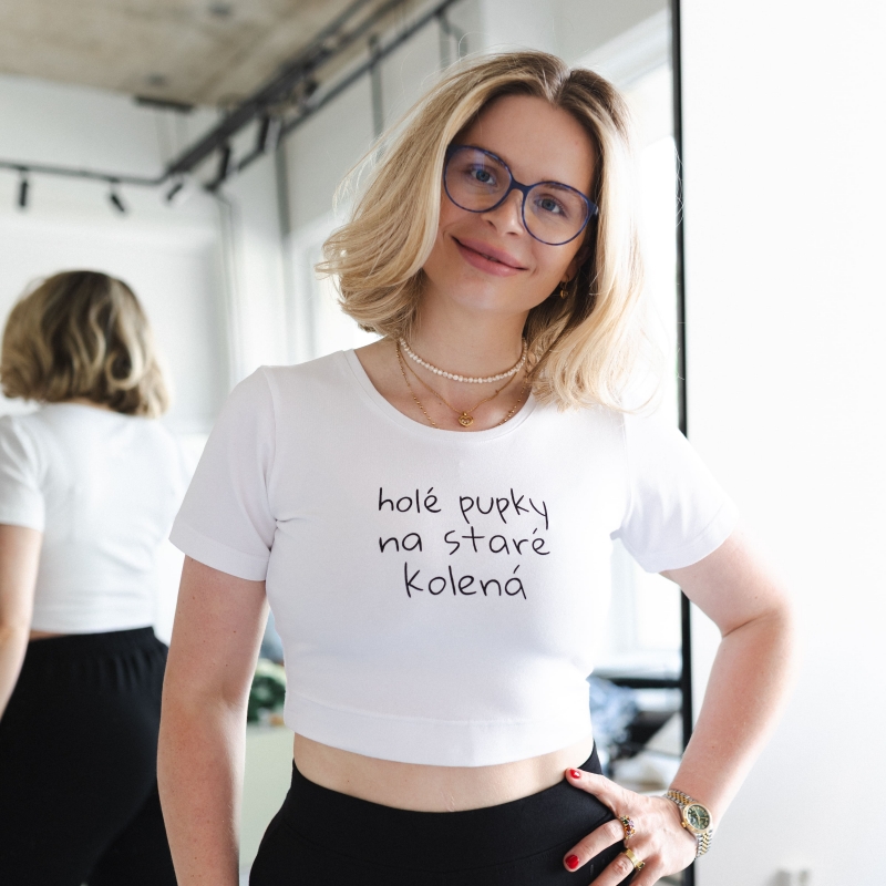 RE:NEW Crop top - Holé pupky na staré kolená