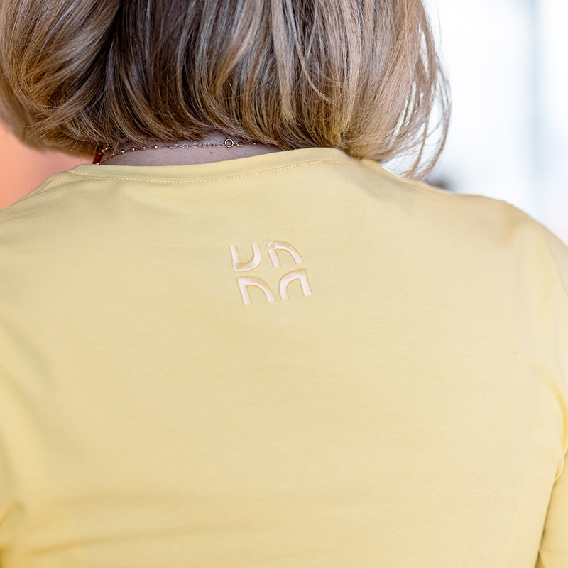 RE:NEW Dámske basic tričko - dlhý rukáv - BUTTER YELLOW - limited