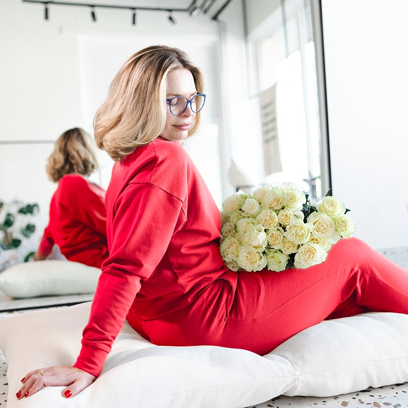 RE:NEW Dámska tepláková súprava - RED