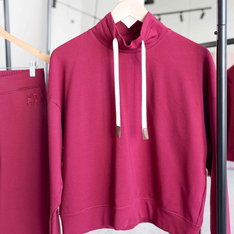 RE:NEW Damski komplet dresowy - BURGUNDY