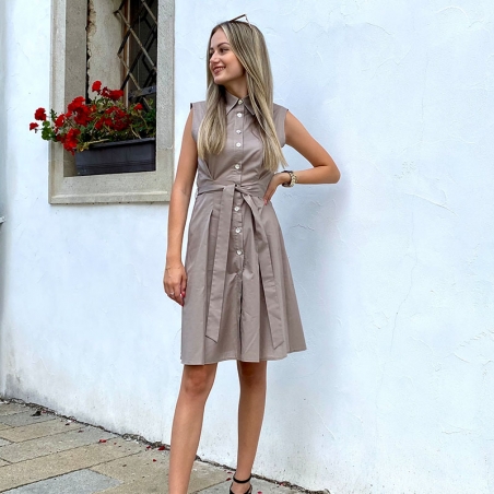 Kleid aus Hemdenstoff