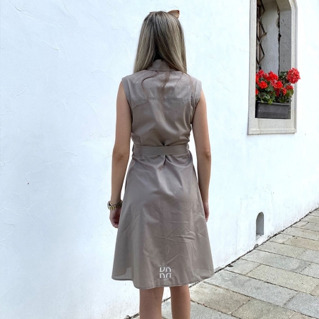 Kleid aus Hemdenstoff